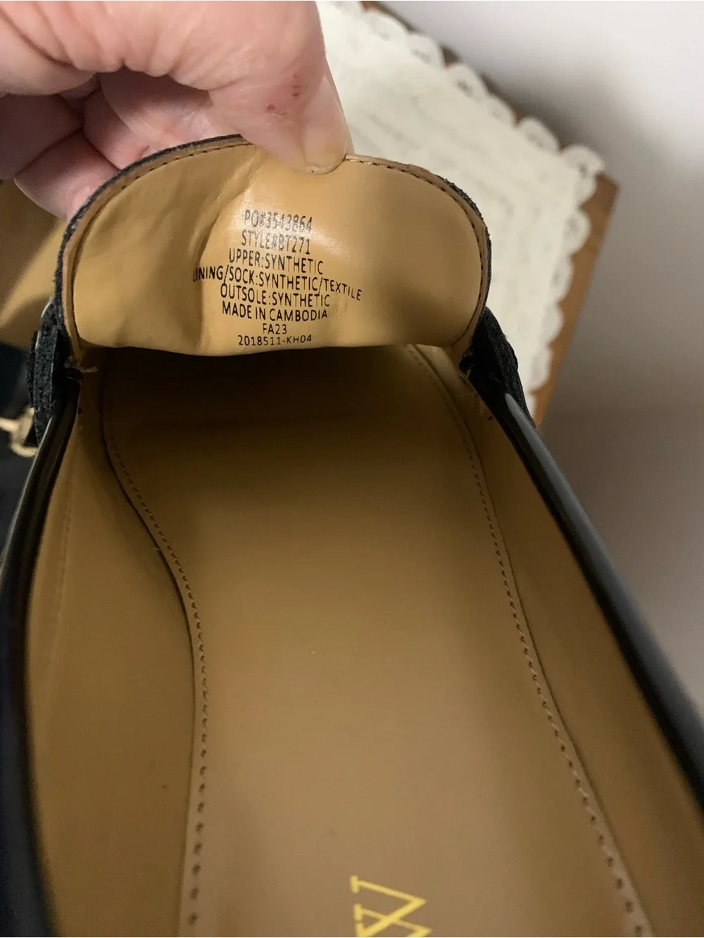 J. Crew Factory Women's Glossy Black Loafers with Gold Horsebit Accent Size 7